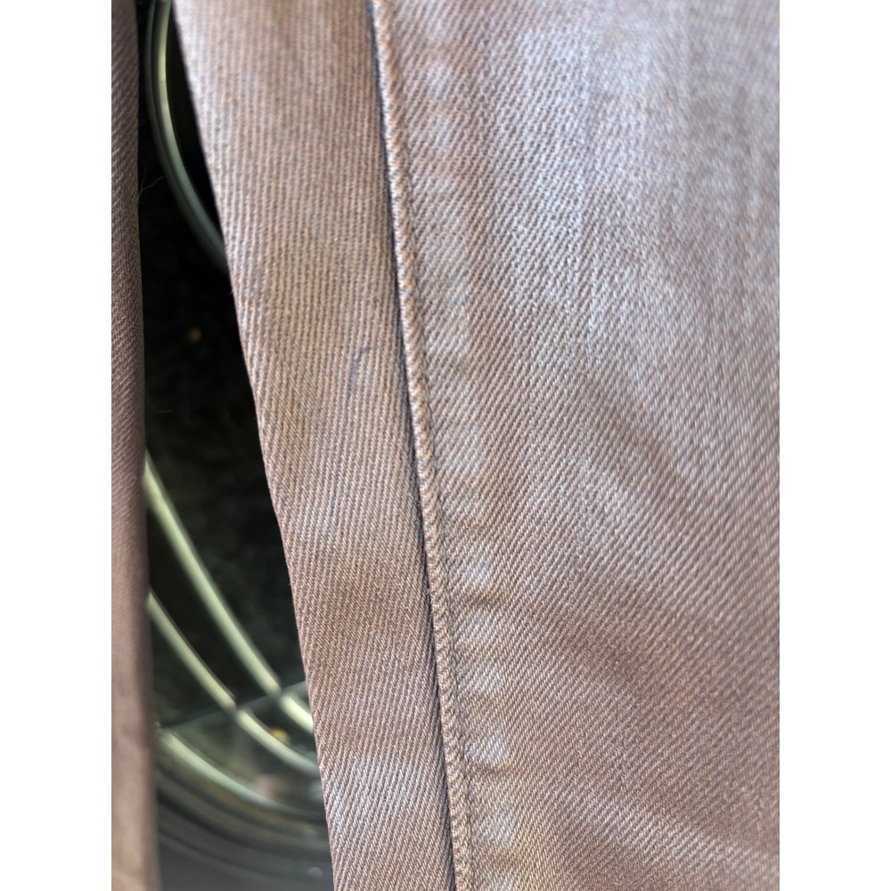 Black Label Lauren Ralph Lauren Coated Skinny Jeans Women's 6 Brown Pants - Picture 5 of 14